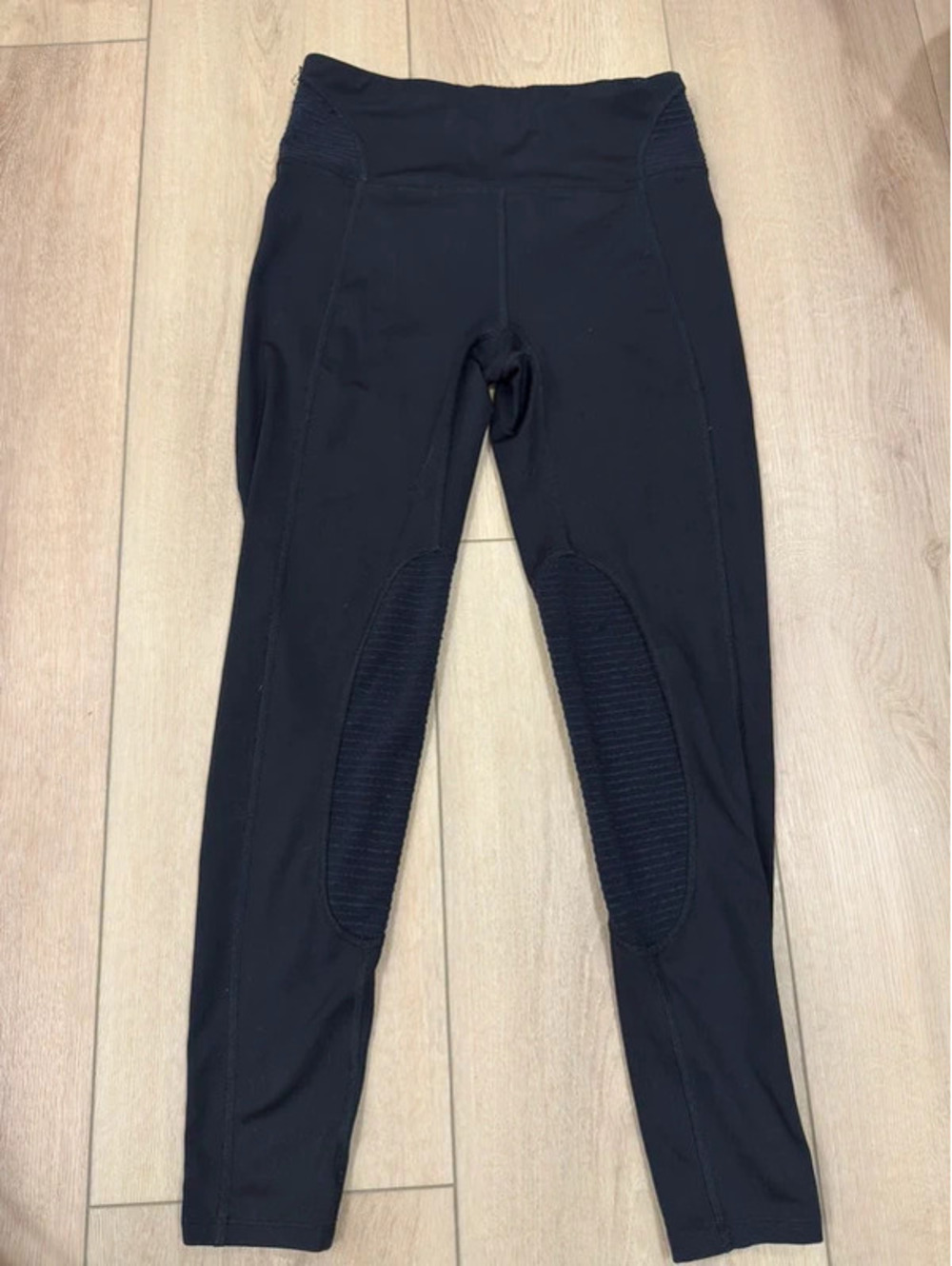 Free People Movement Black Moto Ribbed High Rise Leggings Athletic Pants
